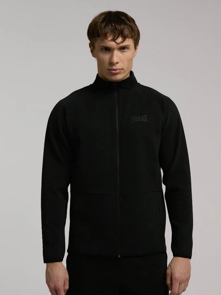 Ever Relaxed Regular Siyah Yüksek Yaka Erkek Full Zip Sweatshirt ürün görseli 1