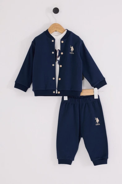 U.S.Polo Assn Erkek Bebek 3 lü Takım ürün görseli 1