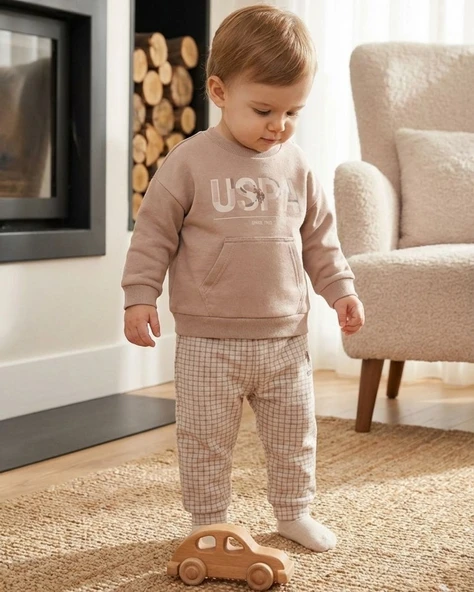 U.S.POLO ASSN ERKEK BEBEK 2 Lİ TAKIM  İKİ İPLİK ürün görseli 1