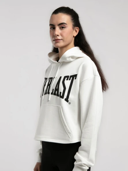 Ever Classics Wmn Beyaz Kadın Kapüşonlu Sweatshirt - Resim 5