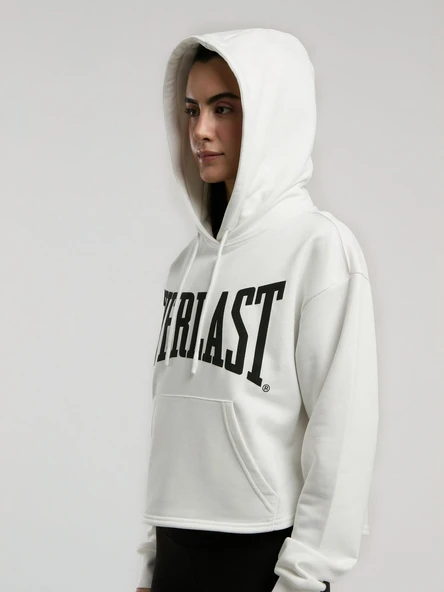 Ever Classics Wmn Beyaz Kadın Kapüşonlu Sweatshirt - Resim 3