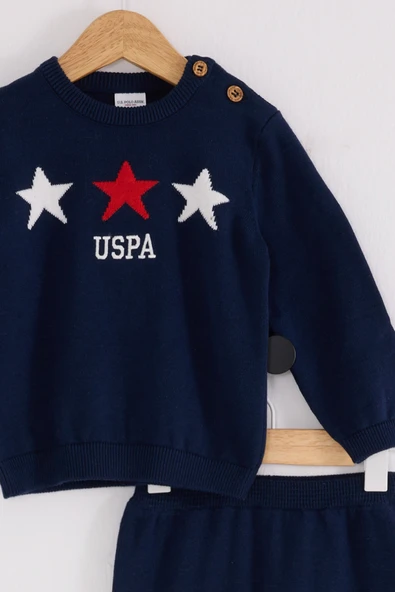 U.S.Polo Erkek Bebek Triko 2 li Takım ürün görseli 1