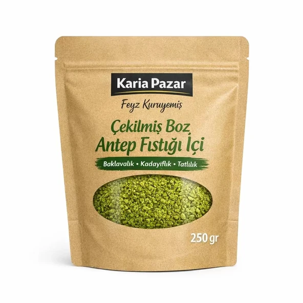 Çekilmiş Boz Antep Fıstığı İçi Baklavalık Kadayıflık Tatlılık 250 g ürün görseli 1