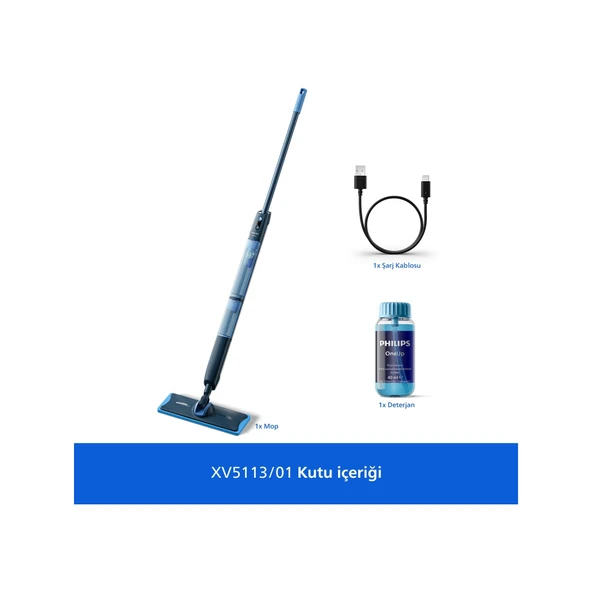 Philips OneUp 5000 Serisi XV5113/01 Elektrikli Mop ürün görseli 1