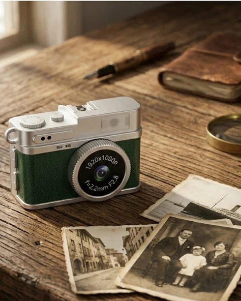 Mini 4K Ultra HD Dijital Kamera 1080P Video IPS Ekran Cep Boy Taşınabilir ürün görseli 1