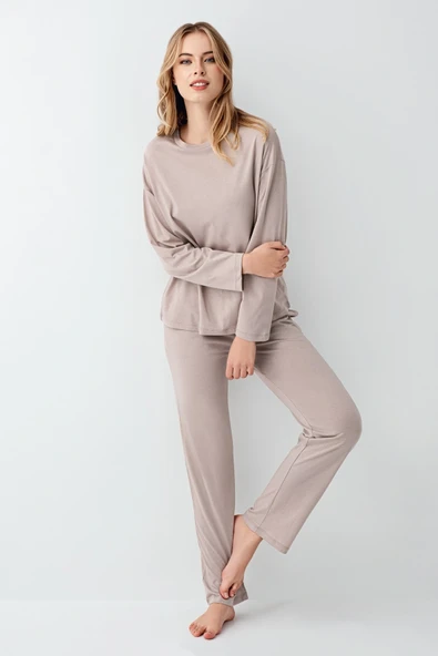 Arnetta 3407-S Kadın Uzun Kol Pijama Takım ürün görseli 1
