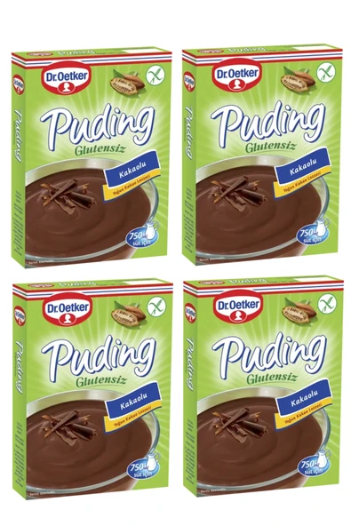 Dr. Oetker Glutensiz Kakaolu Puding 4'lü Set ürün görseli 1