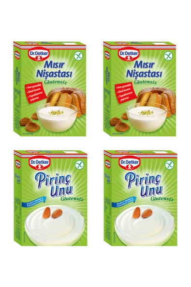 Dr.Oetker Glutensiz Mısır Nişastası-Pirinç Unu 2+2 Set ürün görseli 1