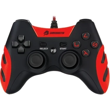 GameBooster GB-J54R PS3 / PC Uyumlu Kırmızı Kablolu Dualshock Titreşimli Gamepad ürün görseli 1