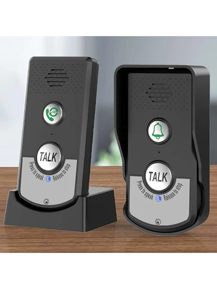 Kablosuz İnterkom Elektronik Kapı Zili , 2 Yönlü Ses İletimi, Uzun Menzilli, Su Geçirmez Telsiz Ünitesi ürün görseli 1