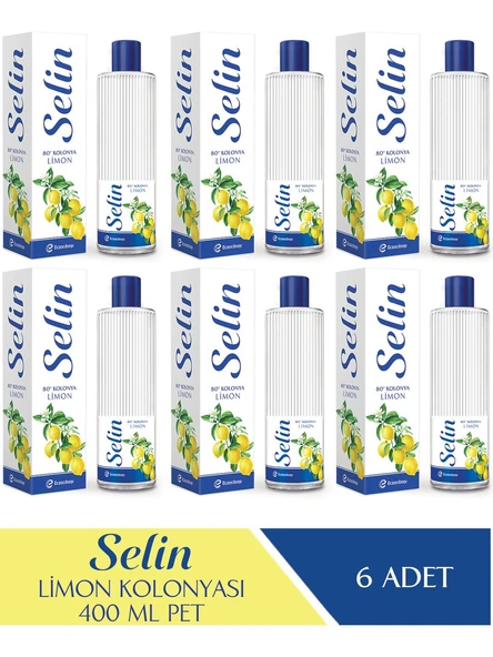 Selin Limon Kolonya Pet 400ML 6'lı Set 2400 ml ürün görseli 1