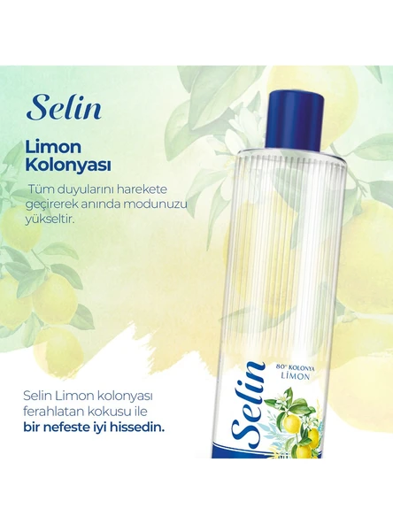 Selin Limon Kolonya 400 ml 2 Adet - Resim 4