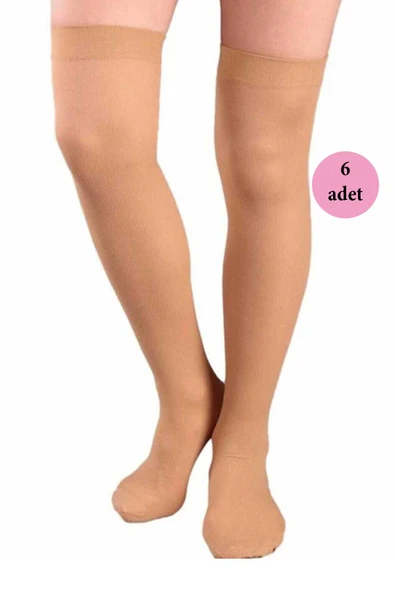 6 Adet Mus Kaçmaz Lastikli Çorap 70 denye 38 Bronz ürün görseli 1