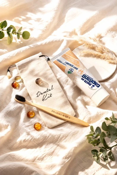 Dental Kit -Pharma Acqua Bambu Diş Fırçası + Pasta Del Capitano Denti Sensibili Diş Macunu 75ml ürün görseli 1