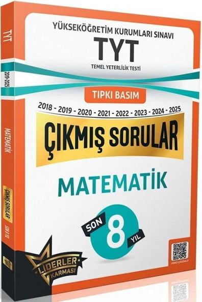 TYT Matematik Son 8 Yıl Çıkmış Sorular 2018 2025 Liderler Karması ürün görseli 1