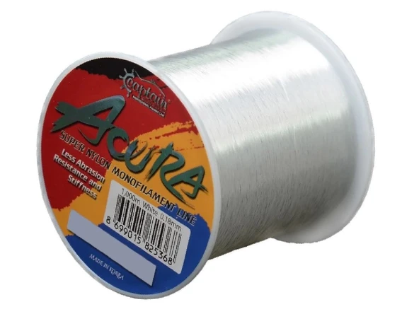 CAPTAİN ACURA 1000 MT BOBİN MİSİNA 0,10MM ürün görseli 1
