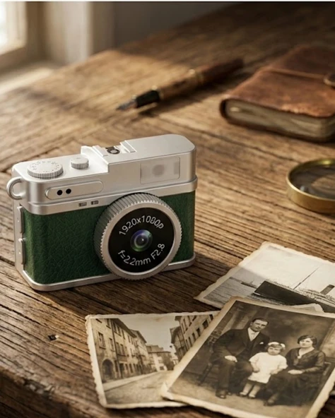 Mini 4k Ultra Hd Dijital Kamera 1080p Video Ips Ekran Cep Boy Taşınabilir ürün görseli 1