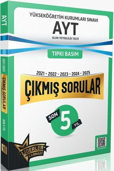 AYT Son 5 Yıl Çıkmış Sorular 2021 2025 Liderler Karması ürün görseli 1
