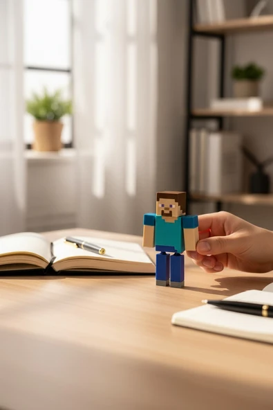 Minecraft Steve Figürlü Hareketli Oyuncak - Resim 2