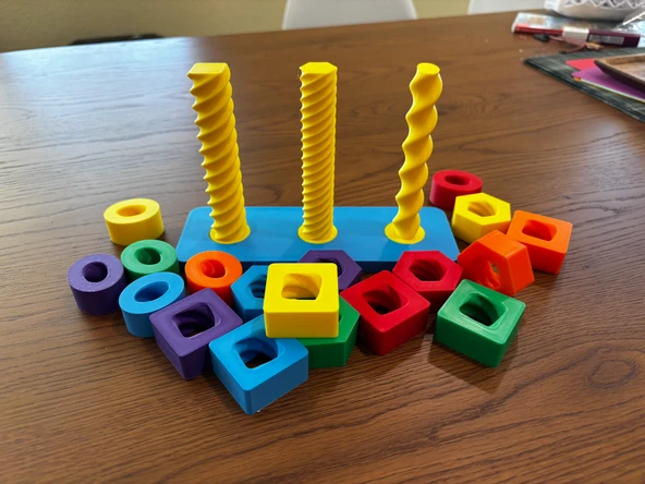 Montessori Dönen Eşleştirme Oyuncağı - Resim 3