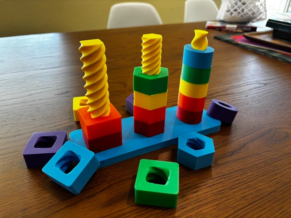 Montessori Dönen Eşleştirme Oyuncağı ürün görseli 1