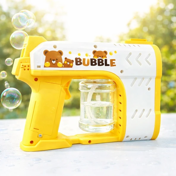 Bubble Blaster Işıklı ve Müzikli Çift Başlıklı Köpük Tabancası Double Head Bubble Gun ürün görseli 1