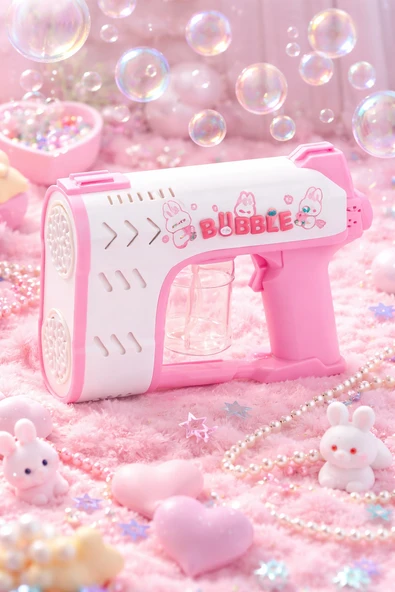 Bubble Blaster Işıklı ve Müzikli Çift Başlıklı Köpük Tabancası Double Head Bubble Gun ürün görseli 1