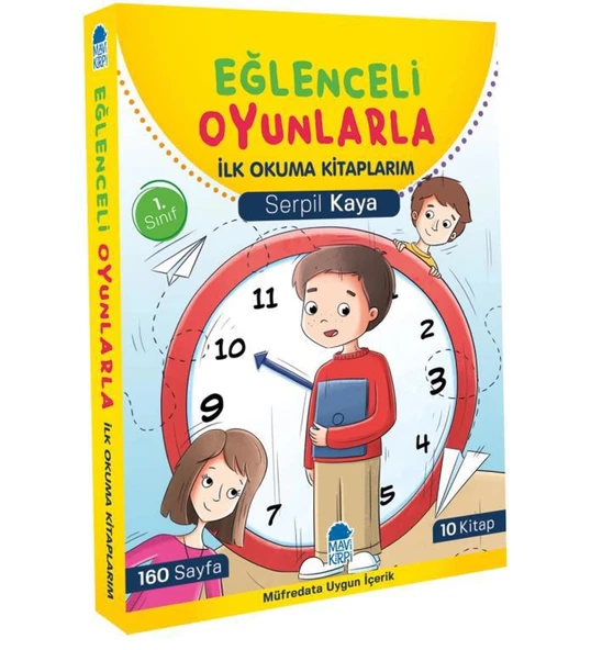 Eğlenceli Oyunlarla İlk Okuma Kitaplarım 10 Kitap Set Mavi Kirpi ürün görseli 1