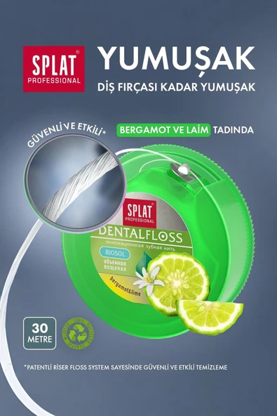 SPLAT Professional Bergamot Ve Limon Aromalı Hacimli Diş Ipi 30 Metre ürün görseli 1