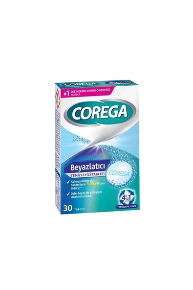 COREGA Beyazlatıcı Temizleyici 30 Tablet ürün görseli 1