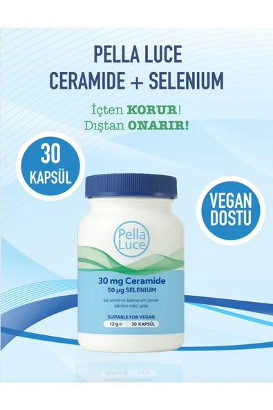 LAMOS Pella Luce Ceramide Selenium 30 Kapsül cilde nem desteği - Resim 2