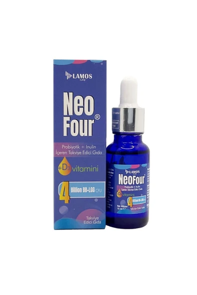 LAMOS İLAÇ Neofour D Vitamini Içeren Probiyotik Damla, 15ml 8682815943424 ürün görseli 1