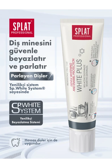 SPLAT Professional Diş Macunu White Plus 100 ml | Güçlü Beyazlık ürün görseli 1