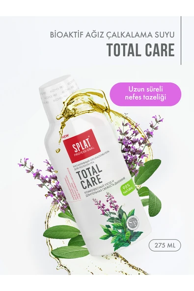 SPLAT Ferahlatıcı Nane Tadında Professional Total Care Ağız Çalkalama Suyu Gargara ürün görseli 1