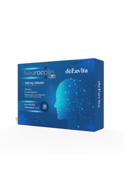 DELLAVİTA Neurocolin Plus 500mg Sitikolin Takviyesi ürün görseli 1