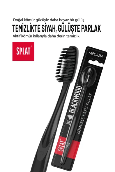 SPLAT Blackwood Medium Diş Fırçası ürün görseli 1