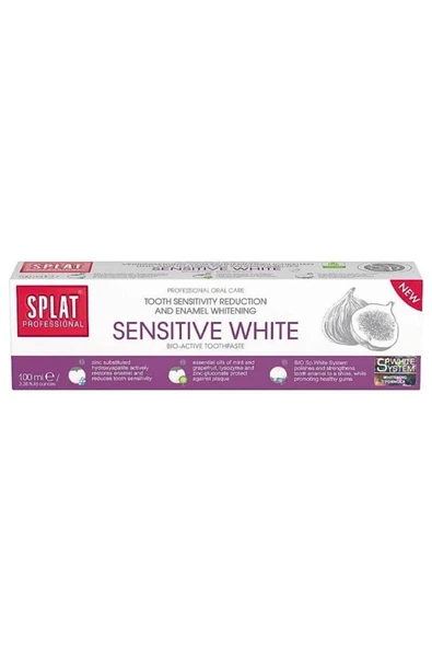 SPLAT Professional Sensitive White Beyazlatıcı Florürsüz Diş Macunu 100 ml ürün görseli 1