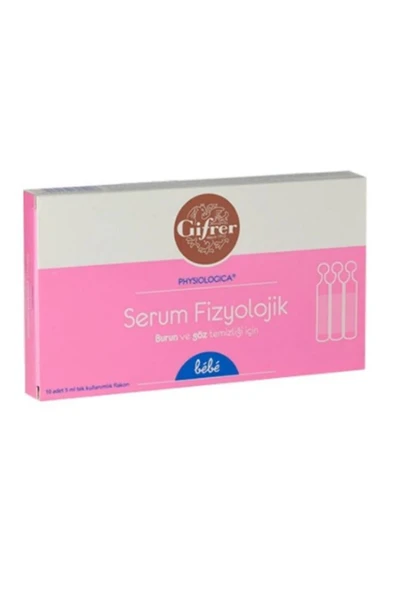 GİFRER Serum Fizyolojik 10'lu 8699177825008 ürün görseli 1