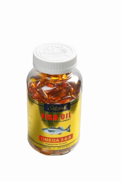 SELPİAR Fish Oil Omega-3-6-9 Balık Yağı 1000 Mg 200 Softgels ürün görseli 1