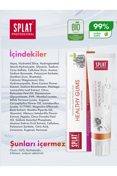 SPLAT Healthy Gums Diş Macunu 100 ml - Resim 6