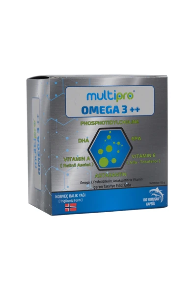 MULTİPRO Omega 3 100 Kapsül ürün görseli 1