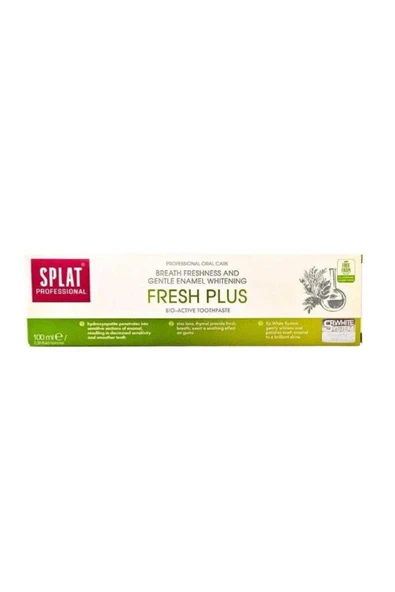 SPLAT Professional Fresh Plus Bio-Active Diş Macunu 100 ml - Resim 8
