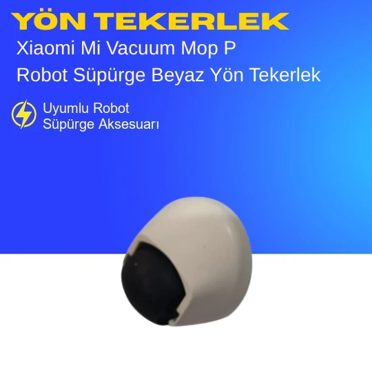 Xiaomi Mi Vacuum Mop P Robot Süpürge Beyaz Yön Tekerlek ürün görseli 1