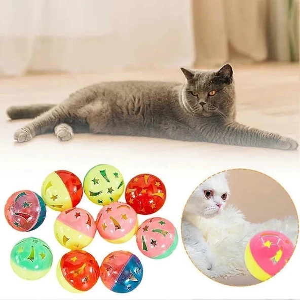 4'lü Çıngıraklı Top Kedi Oyuncağı - Resim 3