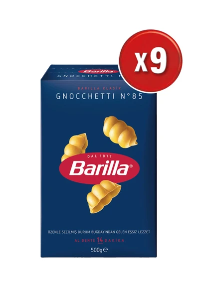 Barilla Deniz Kabuğu (Gnocchetti) Makarna 500 G x 9 Adet ( 1 Koli ) ürün görseli 1