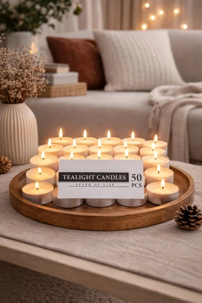 Kapris Tealight Mum 50 Adet 0451 ürün görseli 1