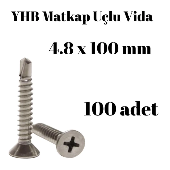 Matkap Uçlu Vida YHB 4.8x100 100'lü Paket ürün görseli 1