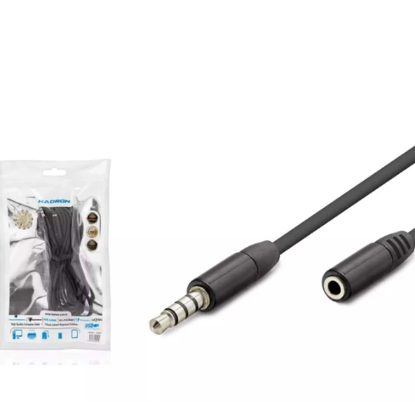 HADRON HDX1019 3.5 MM AUX UZATMA KABLOSU 3 M ürün görseli 1