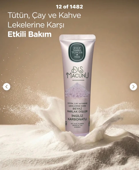 İngiliz Karbonatlı Diş Macunu 90 ml X2 ADET ürün görseli 1