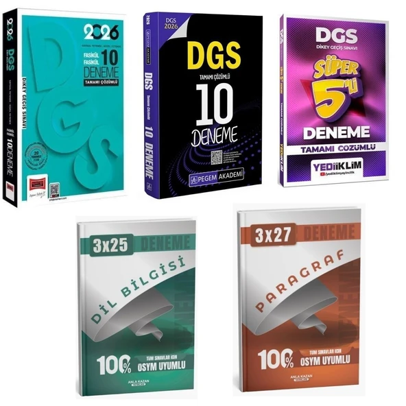 2026 DGS Tamamı Çözümlü 10 Deneme Kazandıran Süper Deneme Seti ürün görseli 1